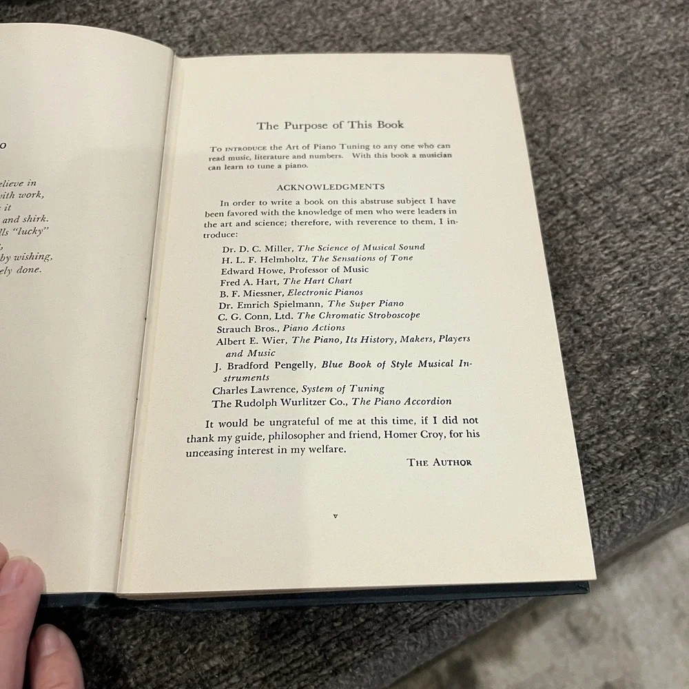 Scientific Piano Tuning & Servicing Textbook H Howe Copyright 1941 1947 1956